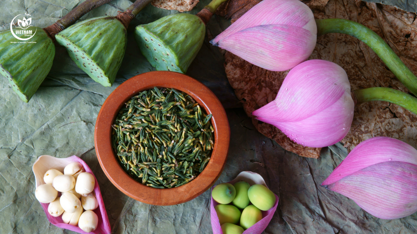 Traditional Vietnamese lotus tea from West Lake, Hanoi Traditional Vietnamese lotus tea from West Lake, Hanoi