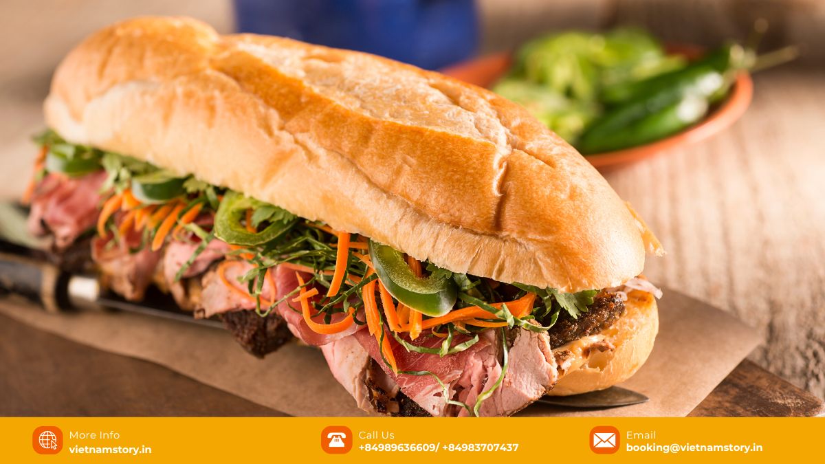 The popular Vietnamese sandwich, Banh Mi, is a delightful and satisfying meal