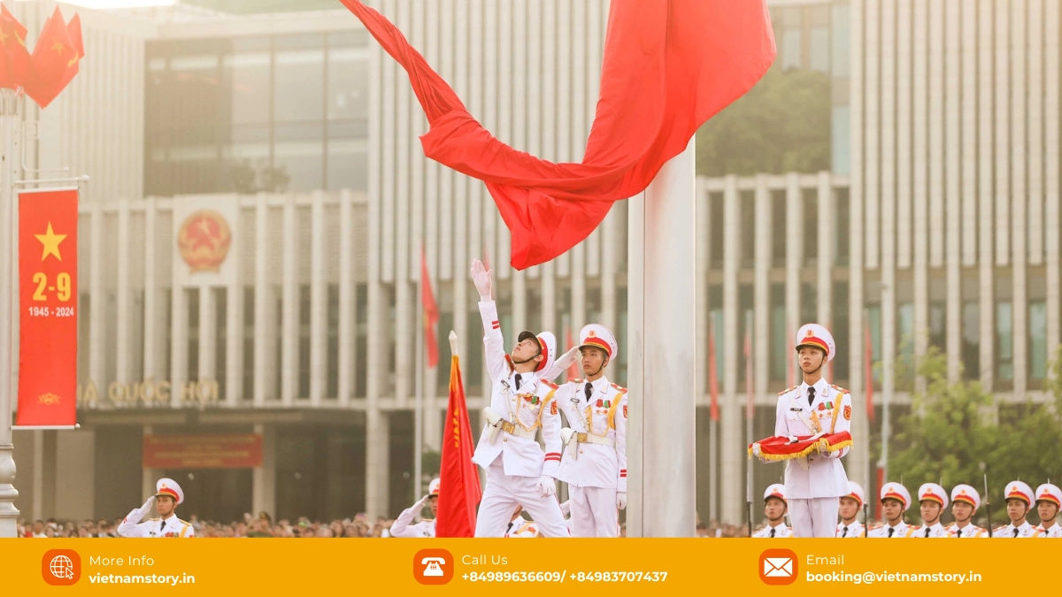 National Day Vietnam: A Vibrant Celebration of Independence and Unity 3 National Day celebrations in Hanoi featuring military parades and cultural events at Ba Dinh Square.