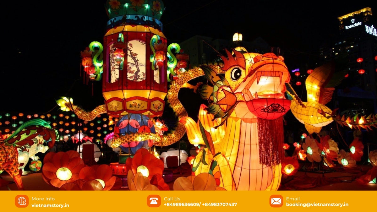 Enchanting lantern festival in Vietnam 2025: A celebration of light, culture and community 4 Children carrying star-shaped lanterns during the Mid-Autumn Festival (Tet Trung Thu) in Vietnam.