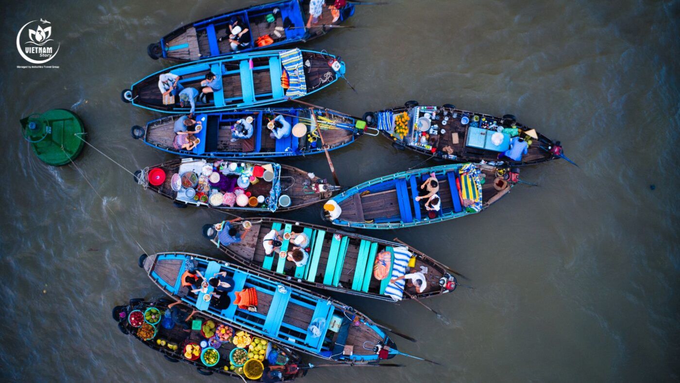 Cai Rang Floating Market, a unique tourist destination in the Mekong Delta