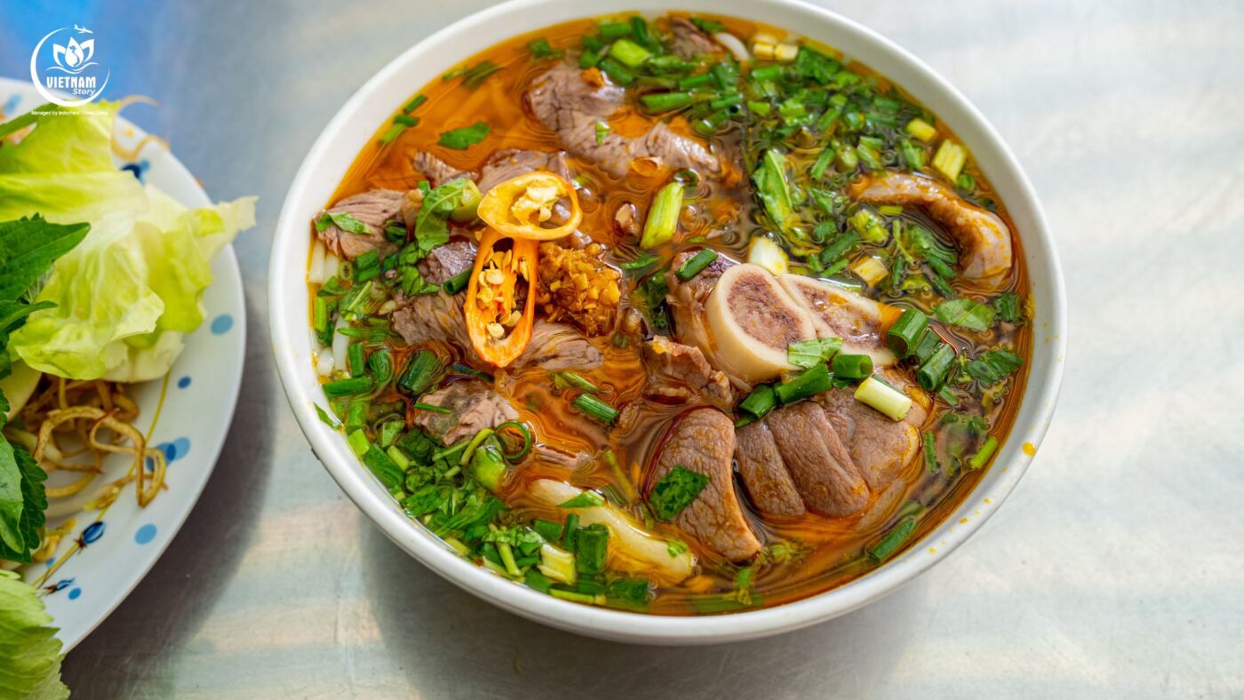 Hue beef noodle soup - a specialty dish of the ancient capital