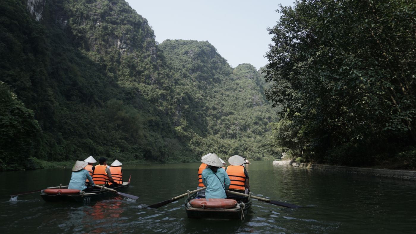 Ninh Binh is famous for its beautiful natural scenery.