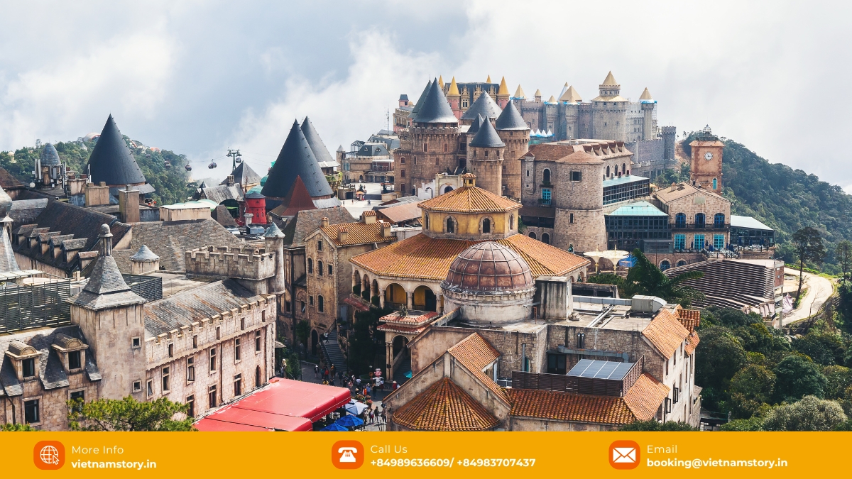 Journey to Joy: Best Amusement Parks in Vietnam for Indian Travelers (2025 Guide) 3 Ba Na Hills near Danang, home to the Golden Bridge, blends natural beauty and unique attractions, a top amusement park choice in Vietnam.