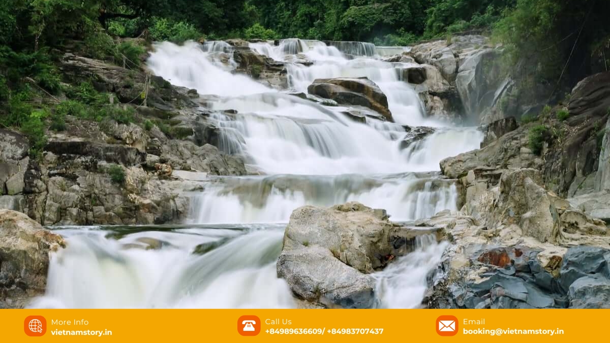 Aqua Adventures: Explore the Most Stunning Waterfalls in Vietnam 7 Yang Bay Waterfall near Nha Trang, Khanh Hoa Province - Offering swimming and hot springs