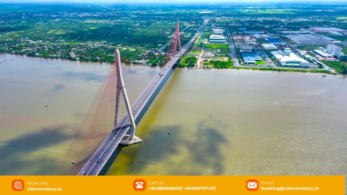 Top Vietnam Bridges: Must-Visit Architectural Marvels for Your Tour 12 Can Tho Bridge Vietnam Mekong Delta cable-stayed Hau River longest span