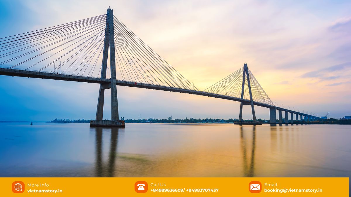 Top Vietnam Bridges: Must-Visit Architectural Marvels for Your Tour 15 Rach Mieu Bridge cable-stayed design Vietnam engineering