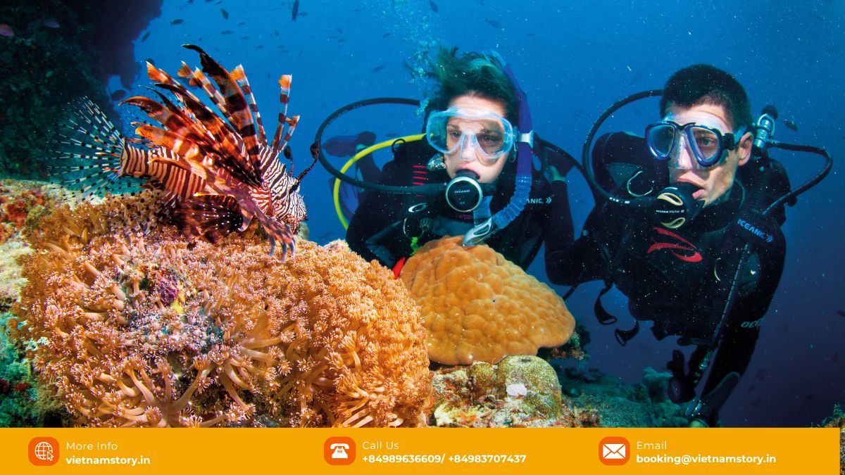 Scuba Diving in Vietnam: Unveiling an Underwater Paradise 3 Boat preparing for scuba diving at Hon Mun Island, Nha Trang