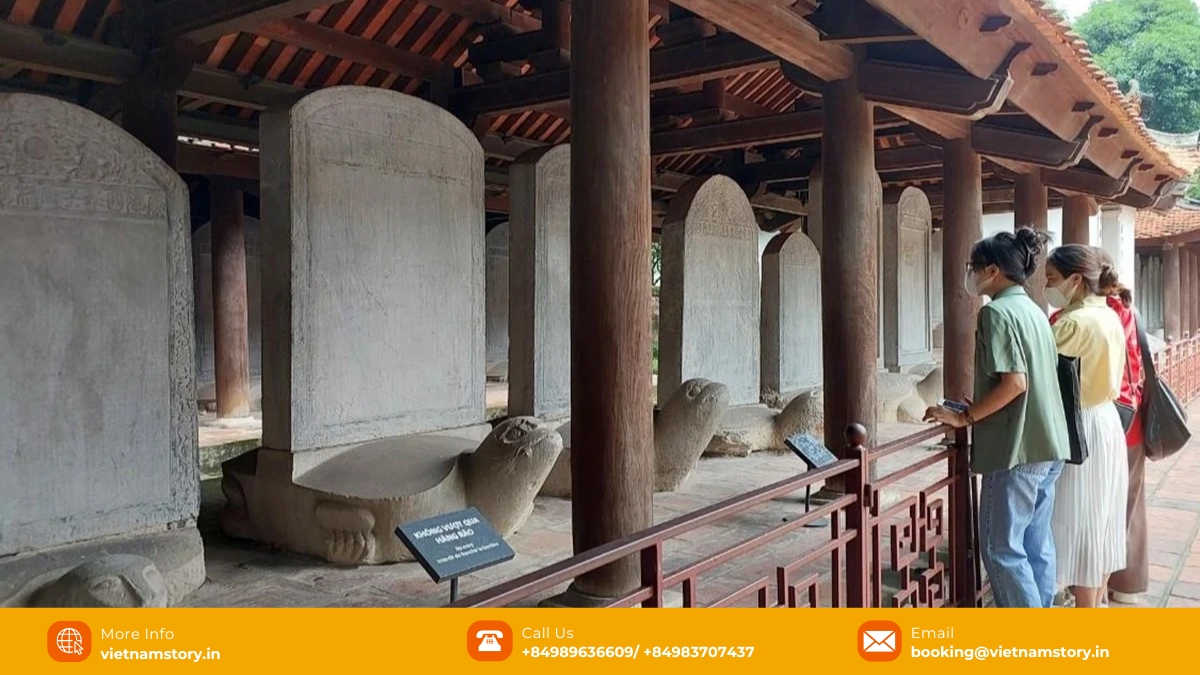 Van Mieu Quoc Tu Giam: A Must-Visit Guide to Hanoi's Temple of Literature 2025 2 The steles are placed on the back of stone turtles, the symbol of the immortality of the national quintessence