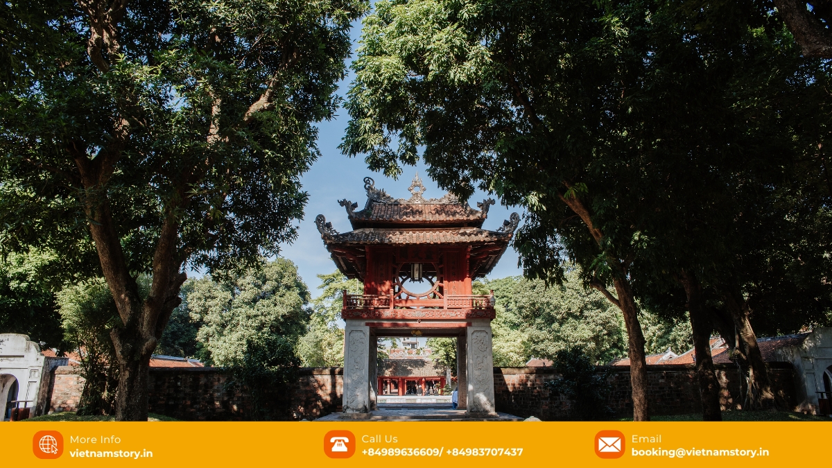 The Hanoi's Temple of Literature (Van Mieu Quoc Tu Giam) is the first university of Vietnam The Hanoi's Temple of Literature (Van Mieu Quoc Tu Giam) is the first university of Vietnam