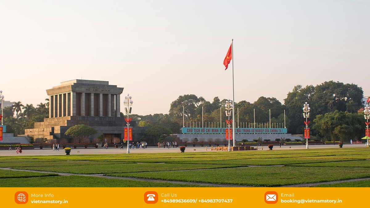 Ba Dinh Square - A sacred place of Hanoi, Vietnam’s capital city Ba Dinh Square - A sacred place of Hanoi, Vietnam’s capital city