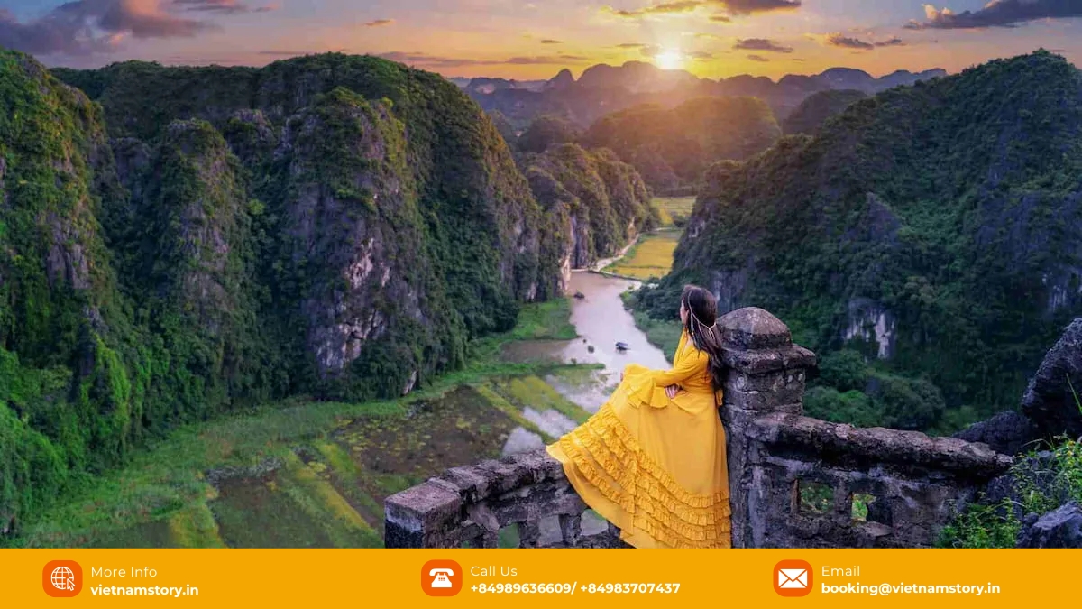 Capture captivating and Instagrammable shots at the "virtual tower" viewpoint. The 'virtual tower' at Mua Caves, a popular spot for Instagrammable photos.
