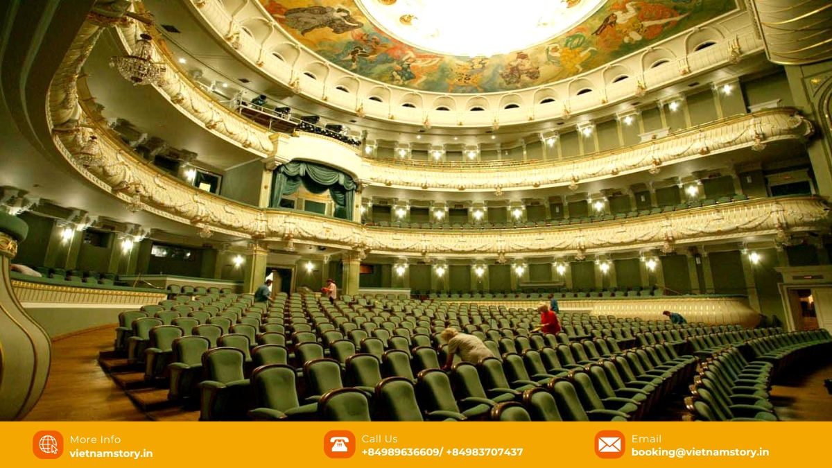 Hanoi Opera House architecture is a combination of European styles Hanoi Opera House architecture is a combination of European styles