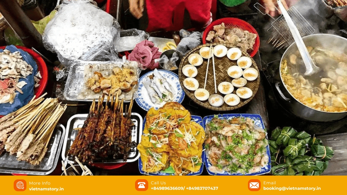 The tantalizing array of street food in Night Market Ninh Binh The tantalizing array of street food in Night Market Ninh Binh