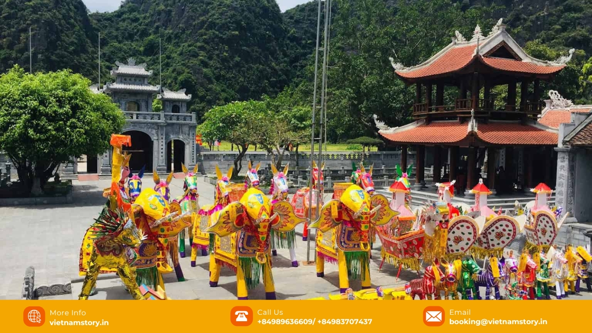Thai Vi Temple: Discover Ninh Binh's serene royal retreat in Tam Coc 5 Witnessing the traditional Vietnamese customs and practices at Thai Vi Temple is one of the most interesting things to do in Ninh Binh